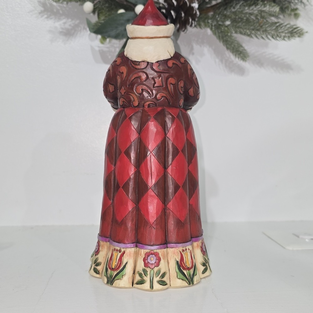 Jim Shore "A Holiday Welcome" Santa With Pineapple Figurine 4015134 Enesco W Box - Picture 2 of 8